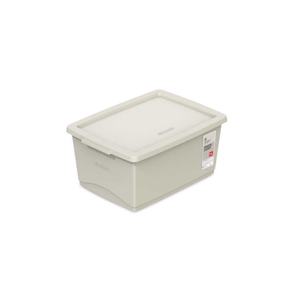 Organizador c/Tampa My Closet 7,5L Linho 23,5x32,5x15cm