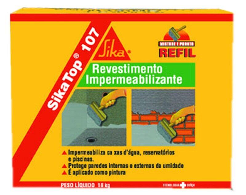 Impermeabilizante Sika Top 107 18kg Cinza