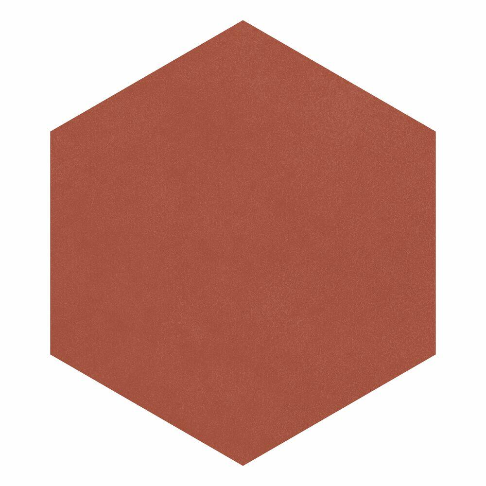 Porcelanato Caleidoscópio Hexagonal Red Bold Natural 17,5x17,5 Ceusa