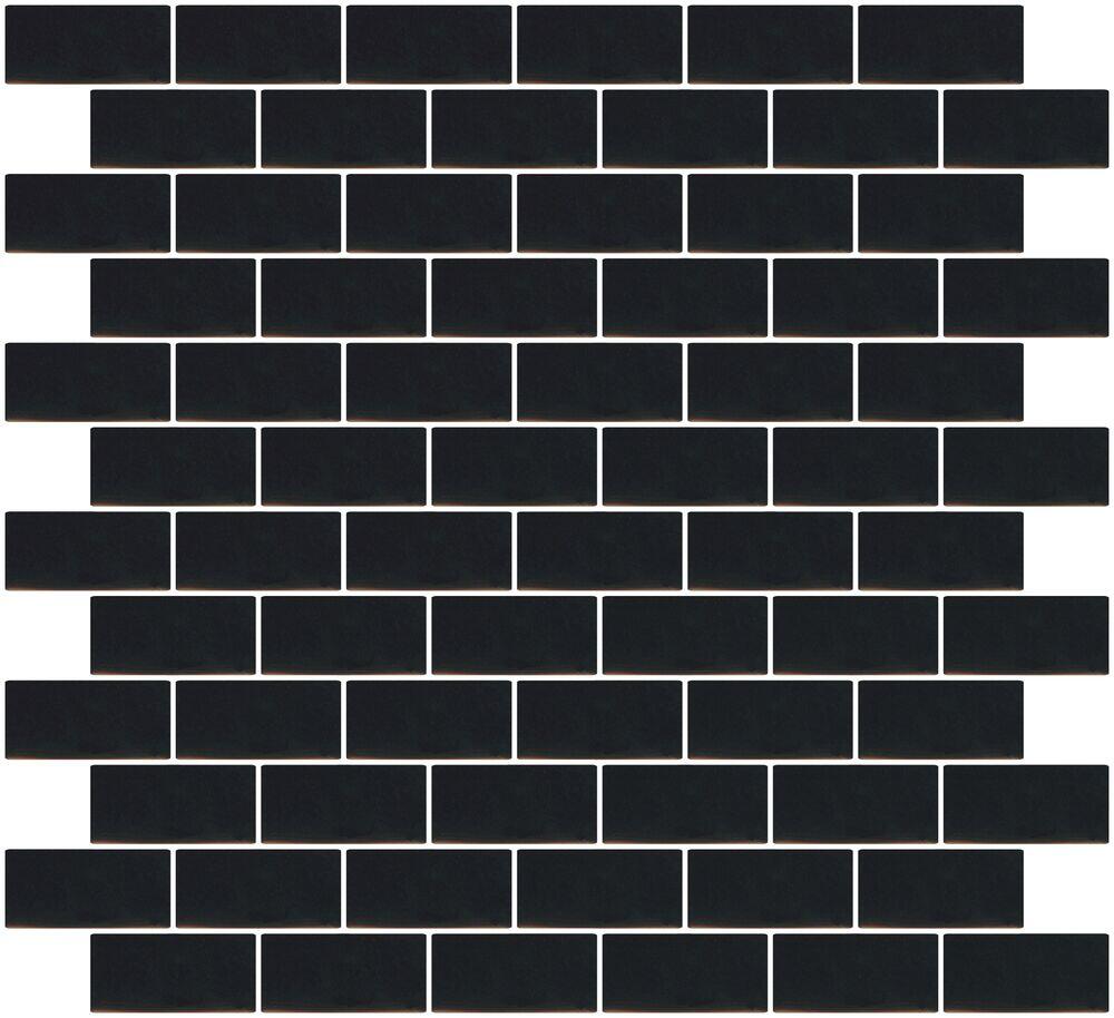 Pastilha de Porcelanato Wagner Preto Bold Brilhante 2,5x15 Jatobá