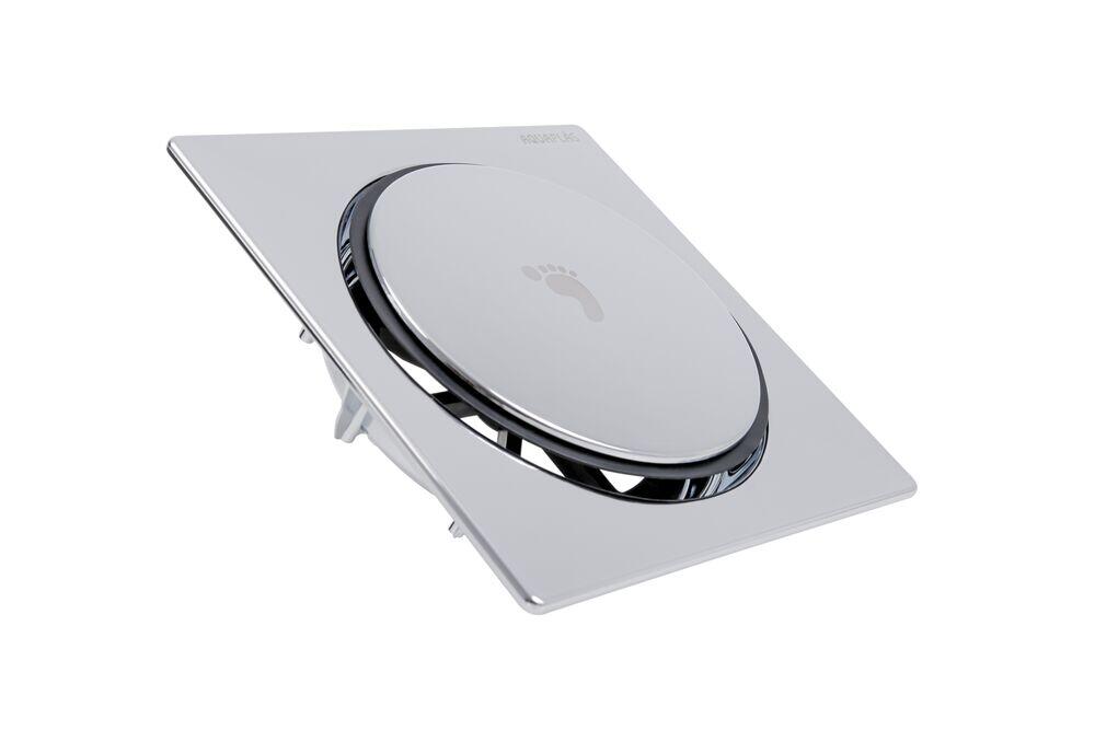 Ralo Click 15x15 Quadrado Cromado Stamplas