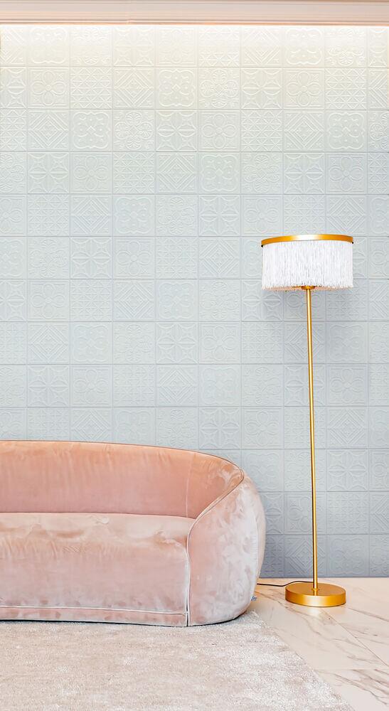 Revestimento Parede Lux White Bold Brilhante 20x20 Pierini