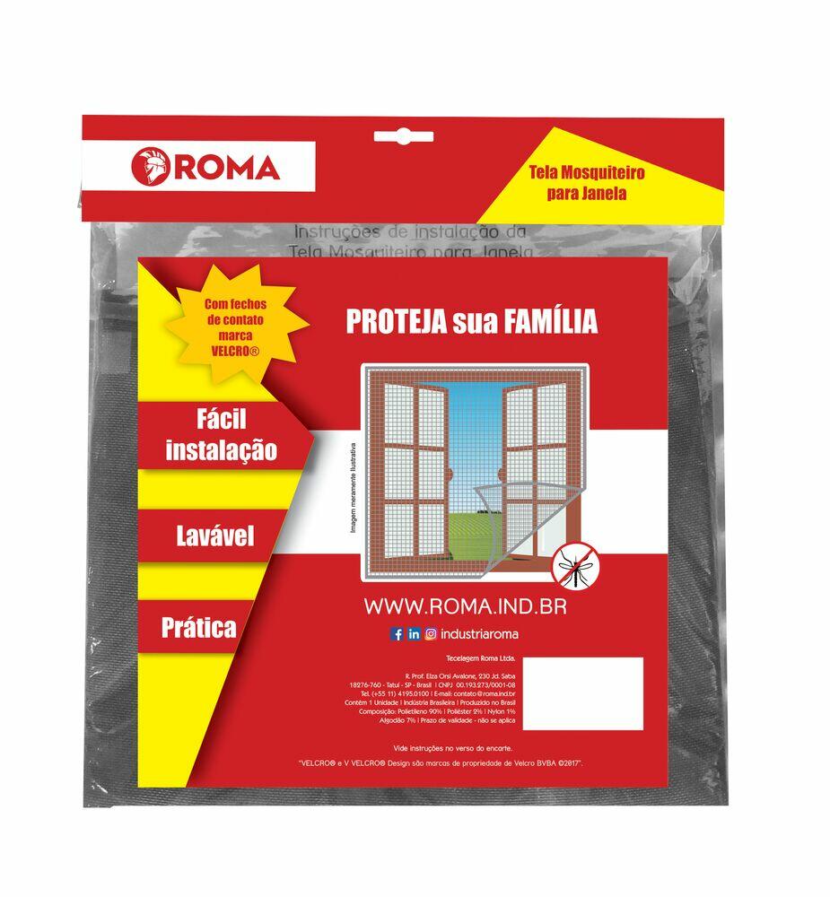 Tela Mosquiteiro Cinza  Roma
