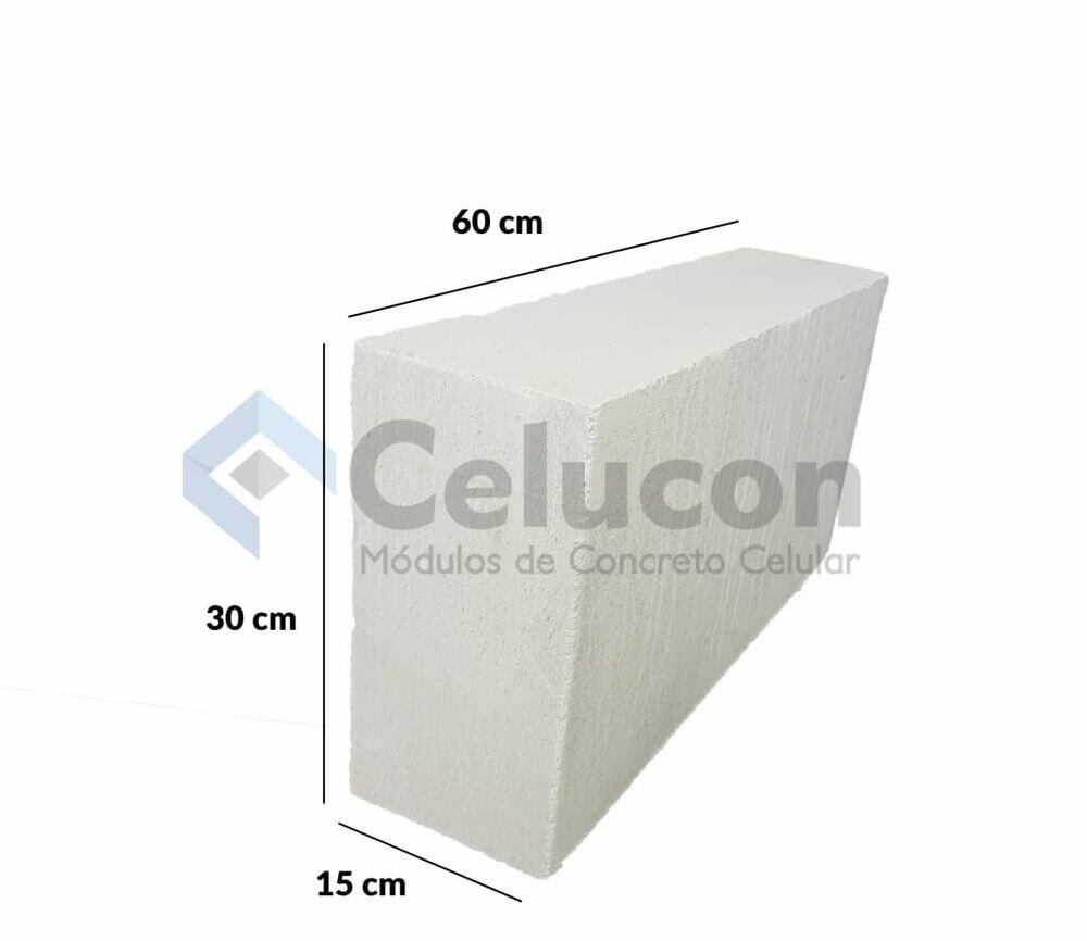 Bloco Celular de Cca 15x30x60cm Celucon