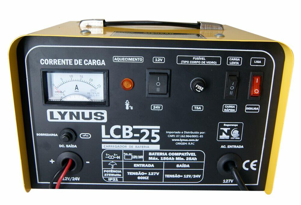 Carregador Portátil Bateria Lcb-25 127v 5388 Lynus