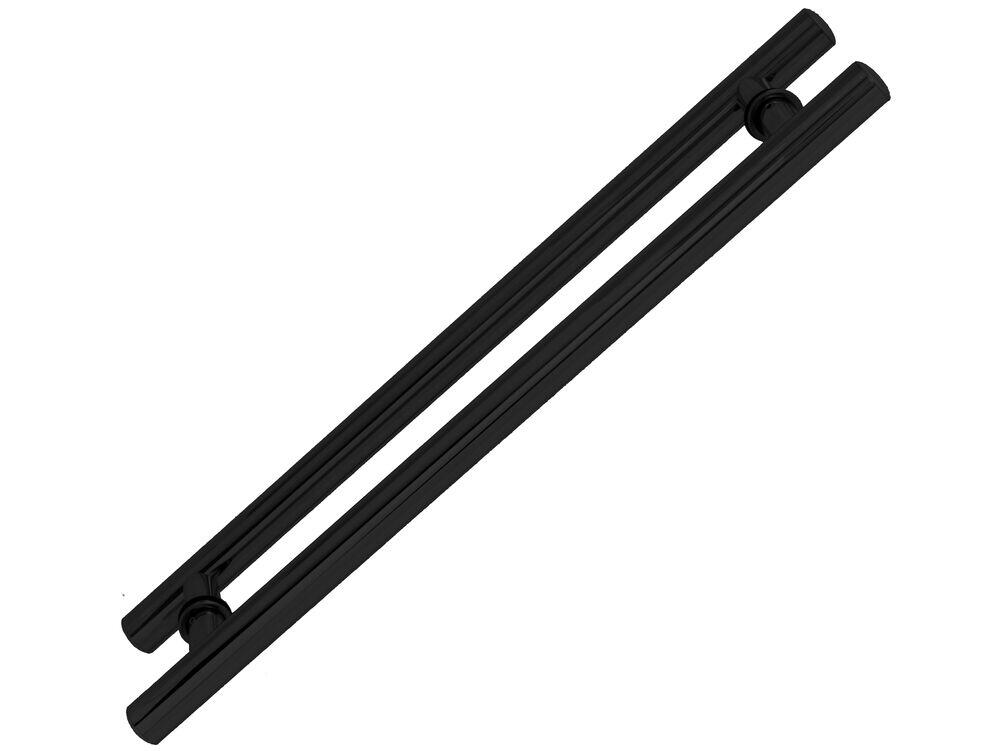 Puxador Porta 40cm Eco Tubular Preto Geris