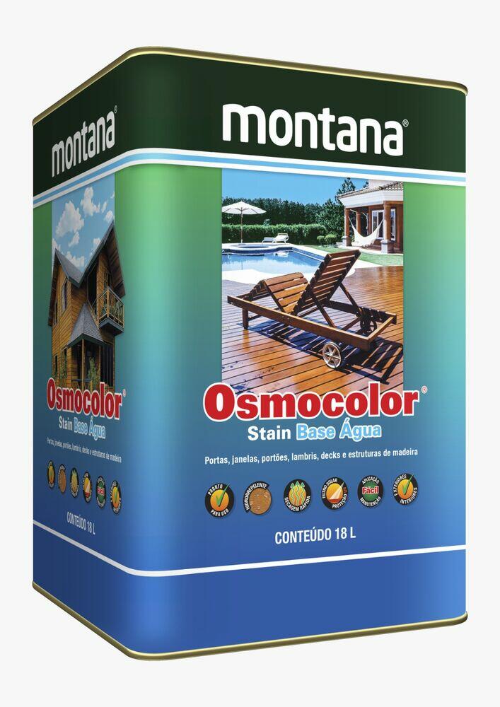 Osmocolor Stain Agua Transparente Acetinado 18l Montana
