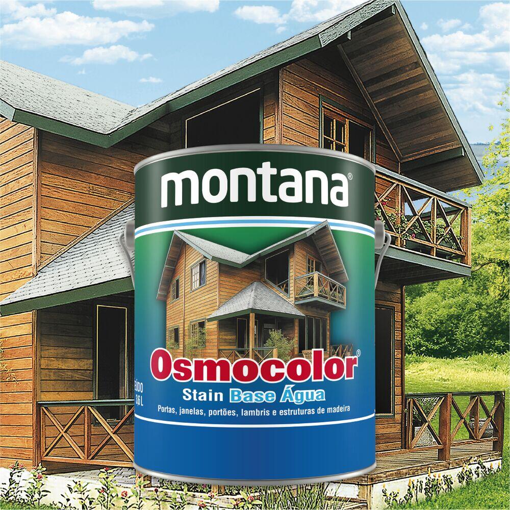 Stain Osmocolor Base de Água Semi Transparente Castanheira 3,6L Montana