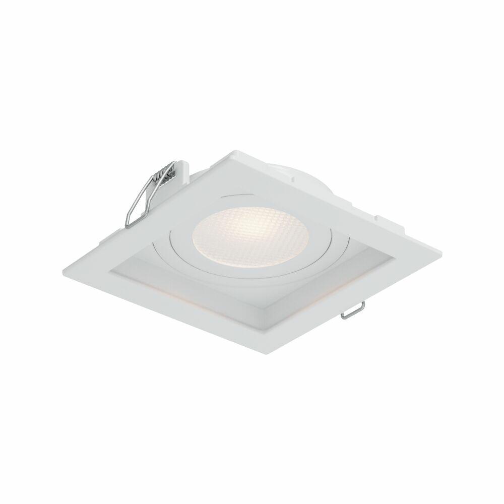 Spot Embutir Quadrado Recuado Par20 Gu10 Play Branco Bivolt Vitralux