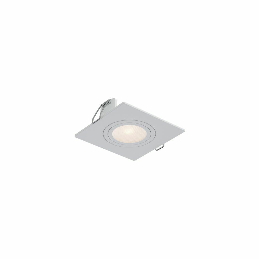 Spot Embutir Quadrado Mr11 Branco Gu10 Play Branco Bivolt Vitralux