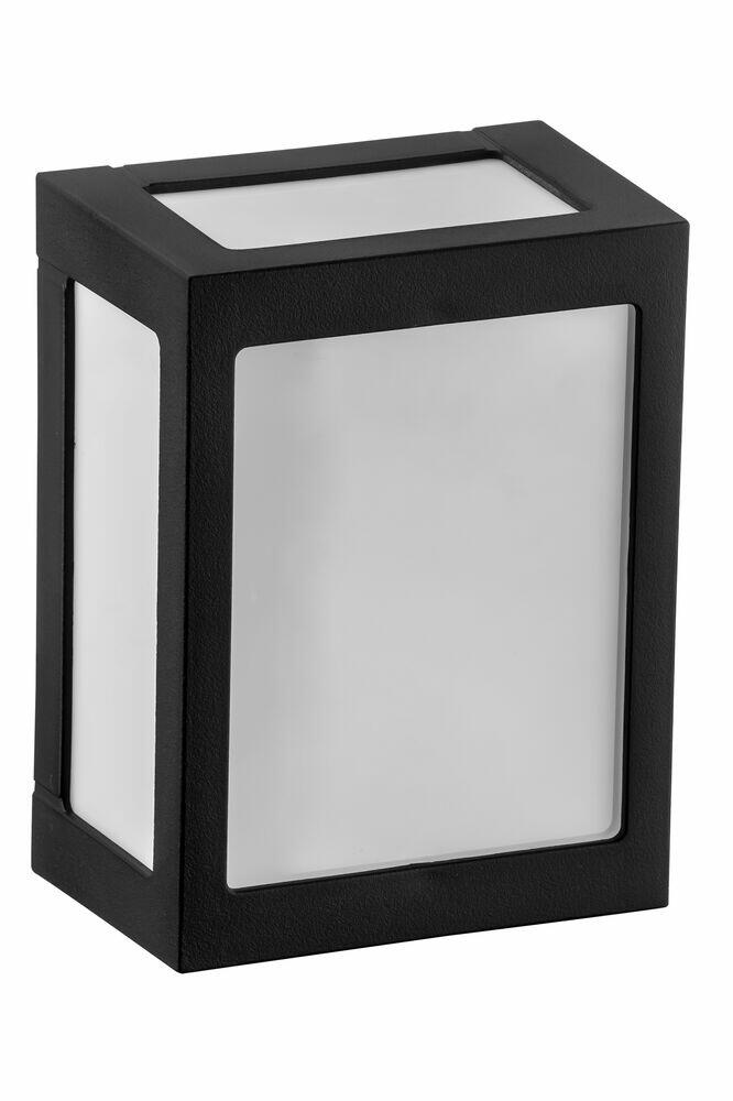 Arandela 1 Lampâda Onix Leitosa Preto E27 Dital