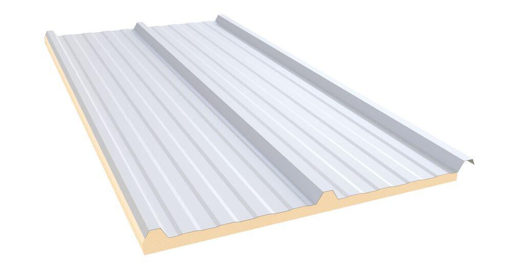 Telha Termica 1,00X3,45mx20mm Aço Filme Branco Neve Kingspan