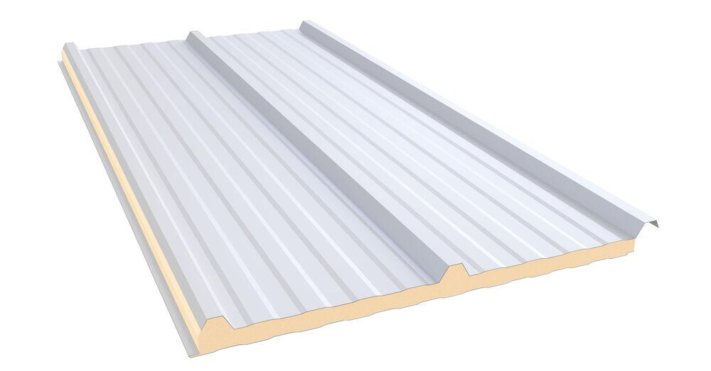 Telha Termica 1,00X2,35mx20mm Aço Branco Neve Kingspan