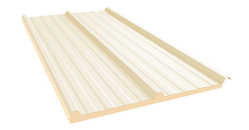 Telha Termica 1,00X4,55mx20mm Aço Filme Marfim Kingspan