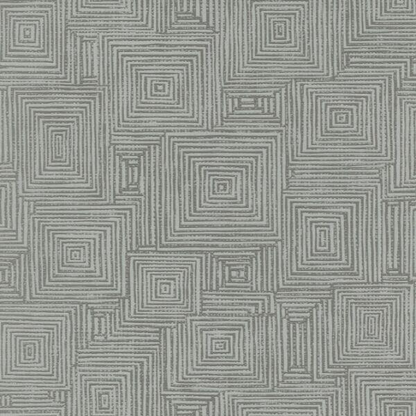 Papel Parede 0,53x10m Labirinto Cinza Diagonal