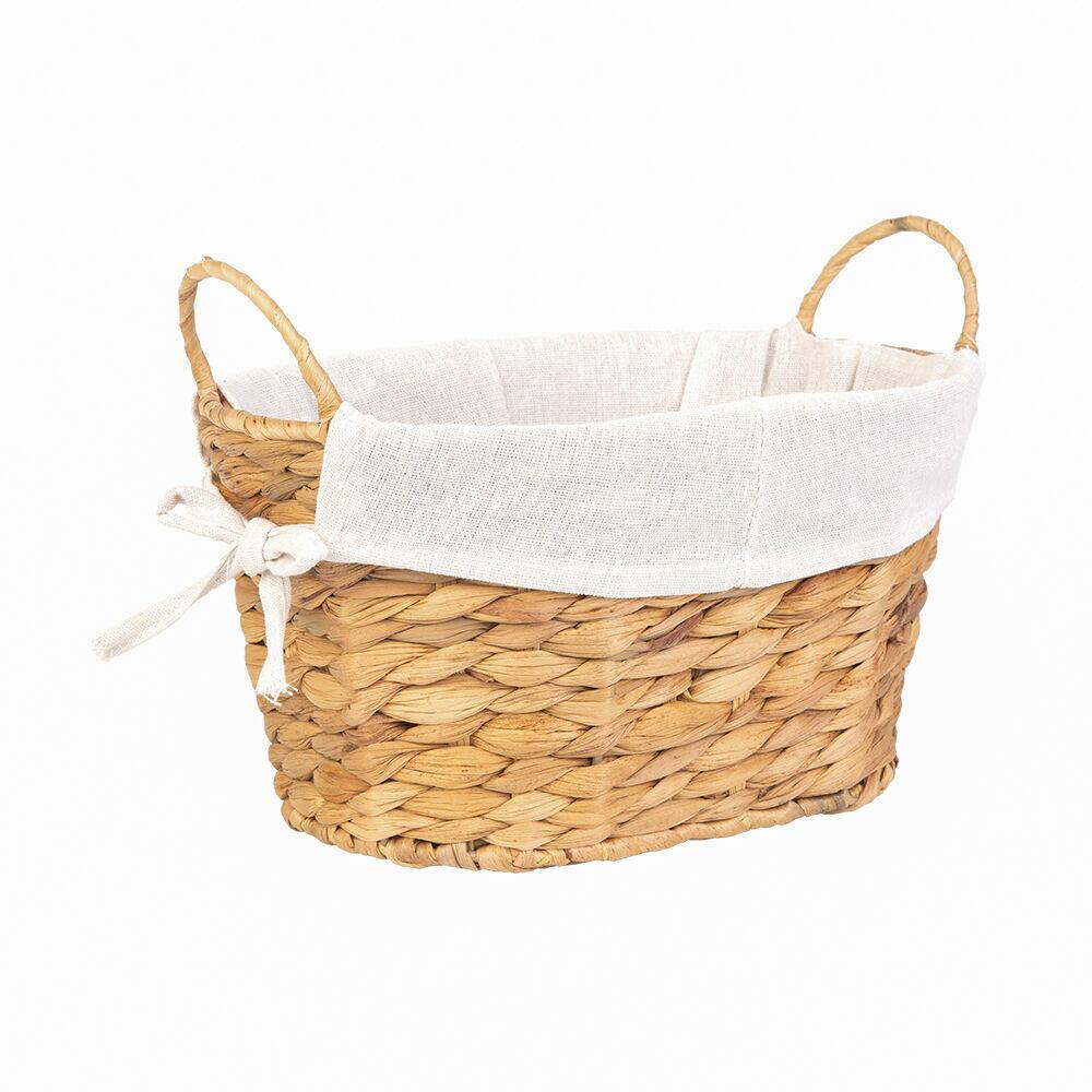 Cesto 30cm Com Forro Natural Diagonal