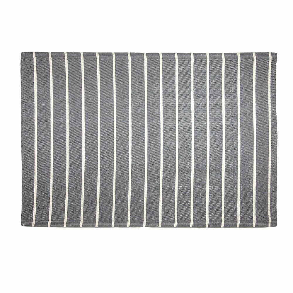 Tapete Com Bainha Branco Cinza Retangular 120x180cm Diagonal