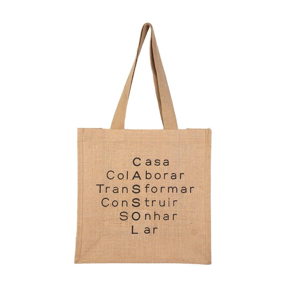 Bolsa Comalca Letras 38cm Casa&ideia