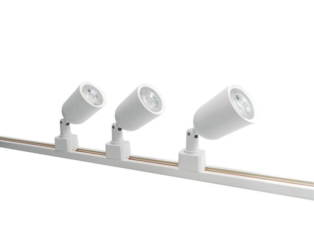 Kit Trilho 3 Lâmpada  5w Bivolt Branco 3000k Vitralux