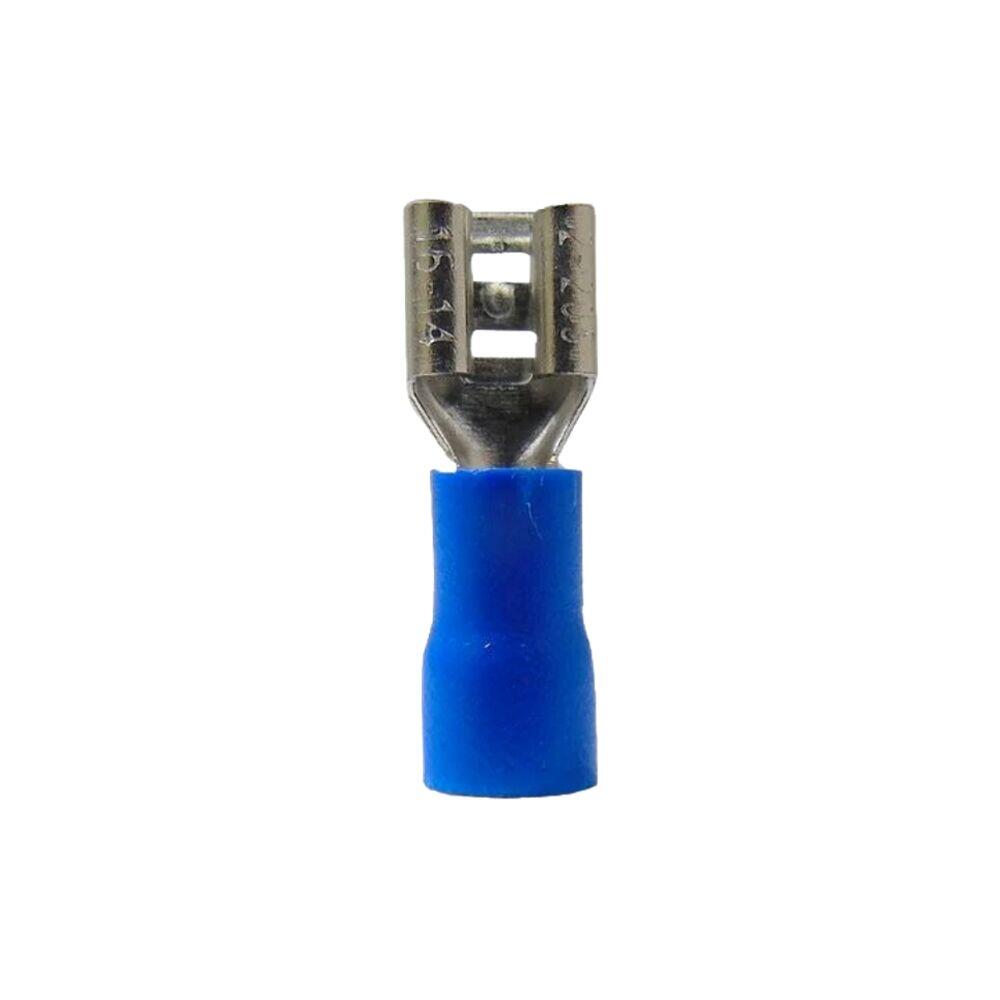Terminal Receptor Fêmea 6,5mm 10 Peças Azul A Santos