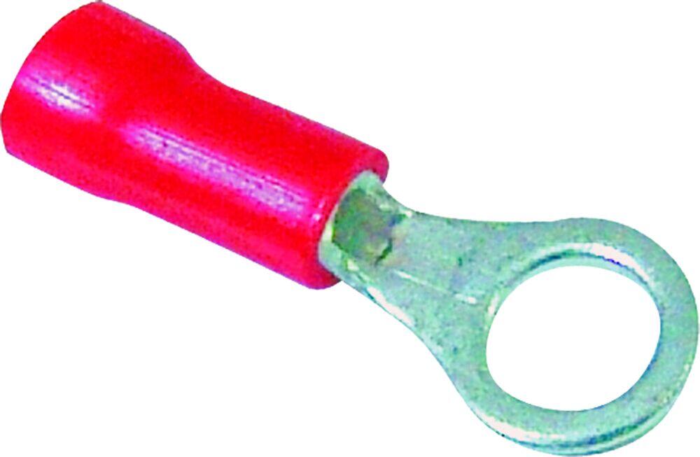 Terminal Anel 3,2mm 10 Peças Vermelho A Santos