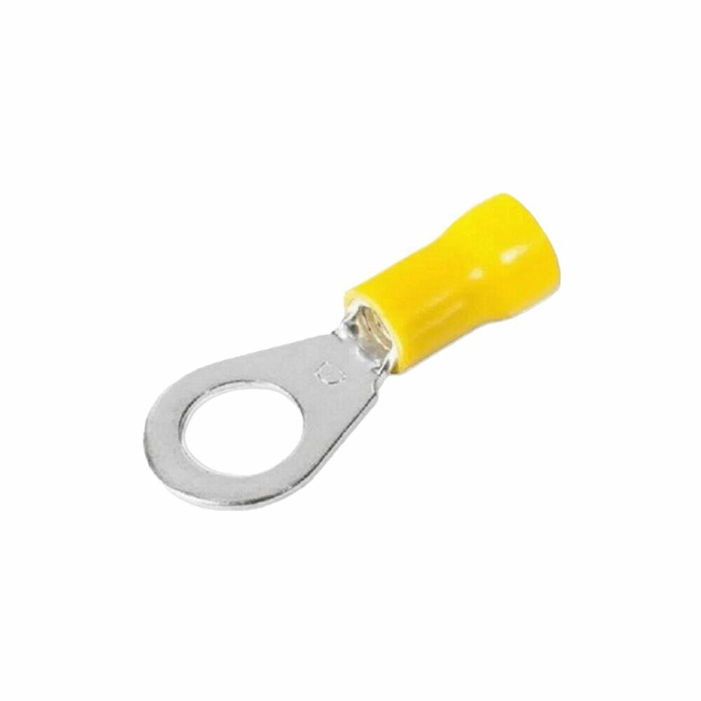 Terminal Anel 6,5mm 10 Peças Amarelo A Santos