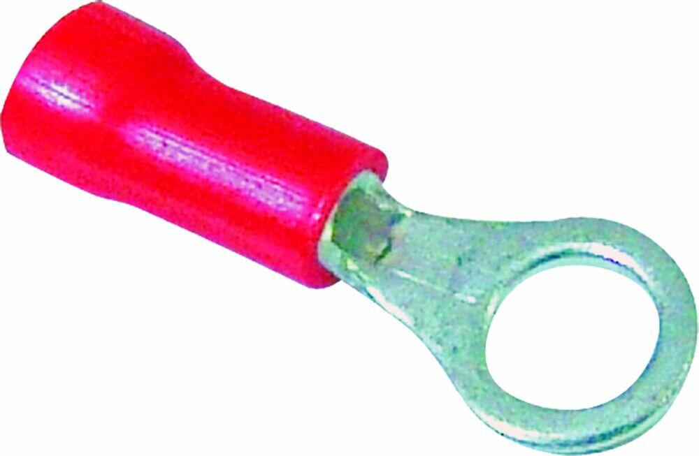 Terminal Anel 3,7mm 10 Peças Vermelho A Santos