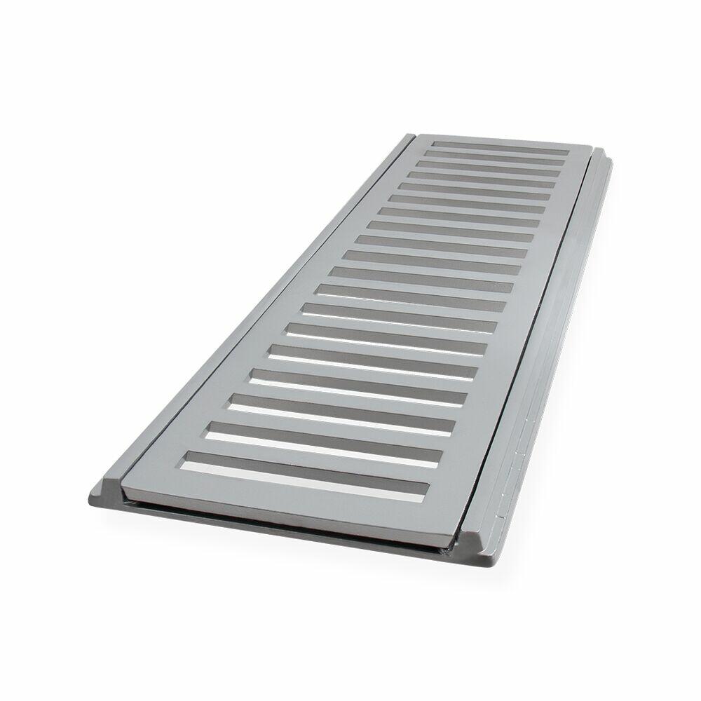 Conjunto Grelha e Porta Grelha Veicular Polido 10x100cm LGMAIS