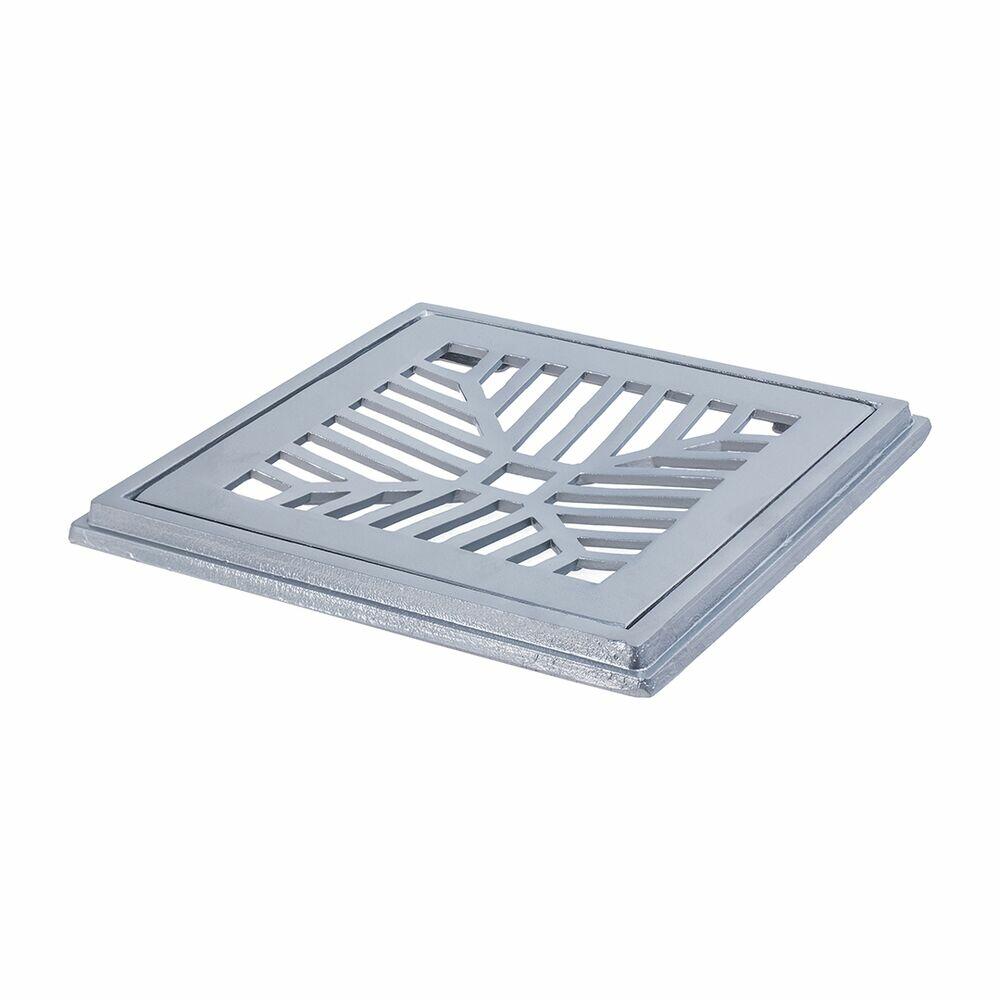 Conjunto Grelha e Porta Grelha 20x20cm Polido LGMAIS