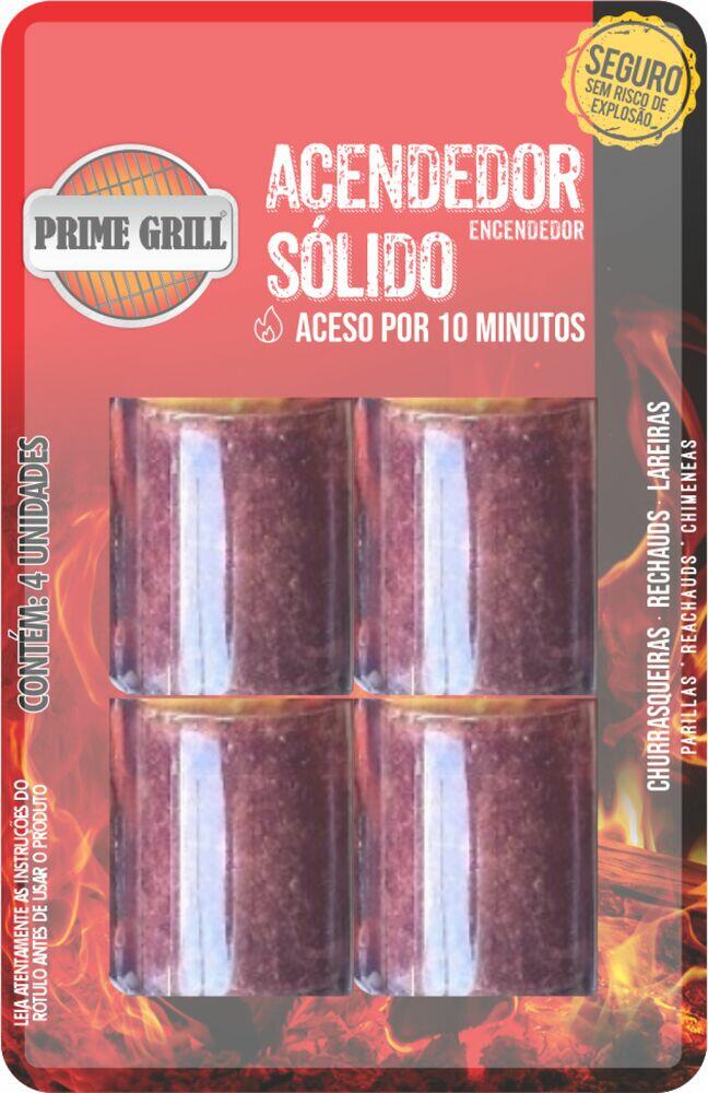 Acendedor para Churrasco Com 4 Peças Bordo Prime Grill