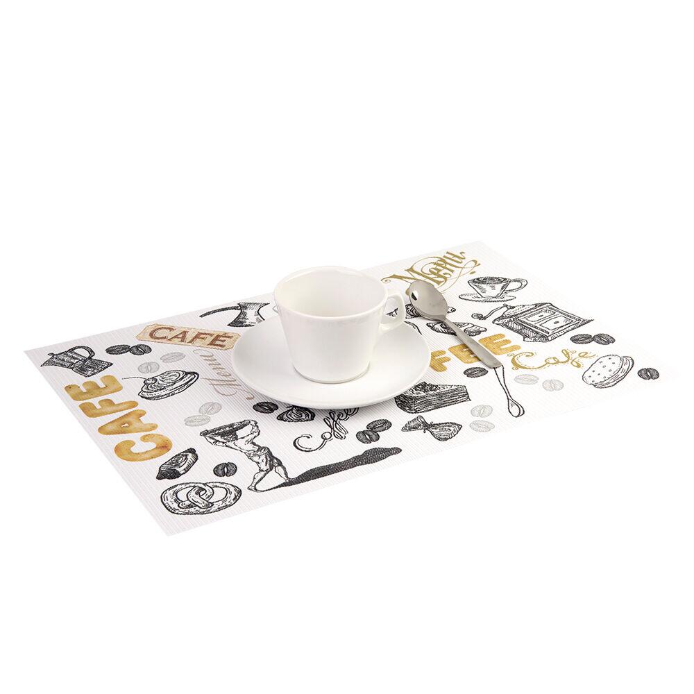 Lugar Americano Pvc 45x30cm Branco Colorido Retangular Casa&ideia