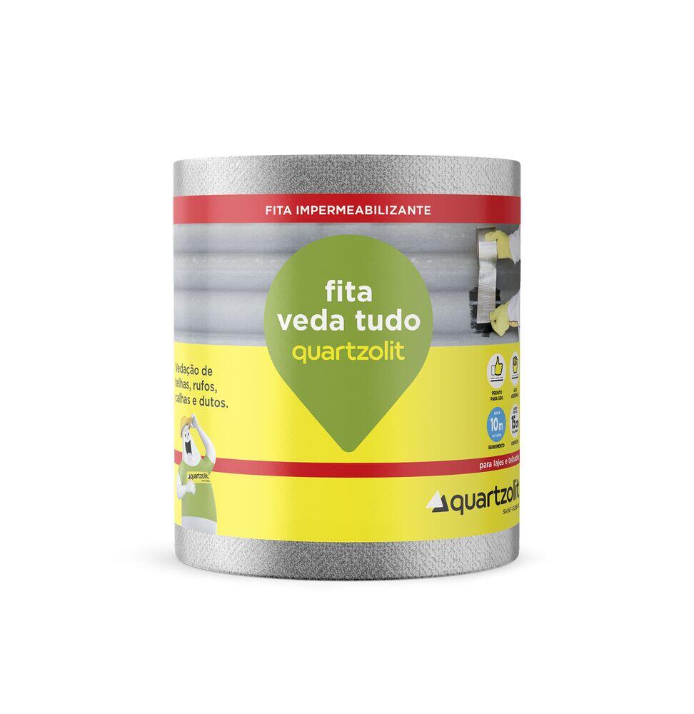 Fita Veda Tudo 0,15x10m Sleeve Alumínio Quartzolit