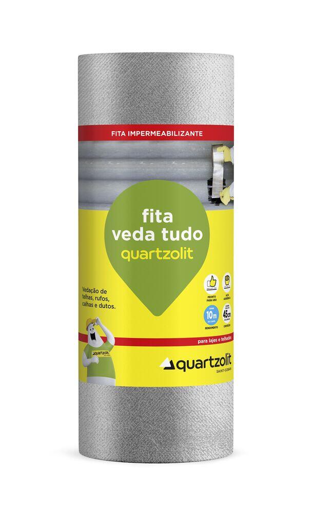 Fita Veda Tudo Autoadesiva Sleeve Alumínio 45cmx10m Quartzolit