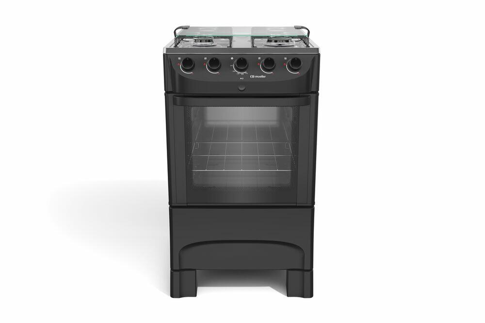Fogão de Piso 4 Bocas Mfi4bb Preto Fosco Bivolt Mueller