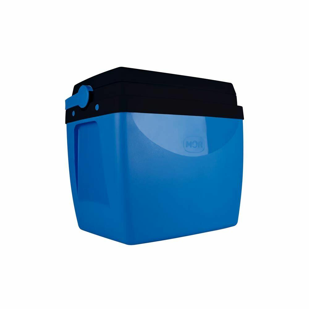 Caixa Térmica Azul Tampa Preta 26 L Mor