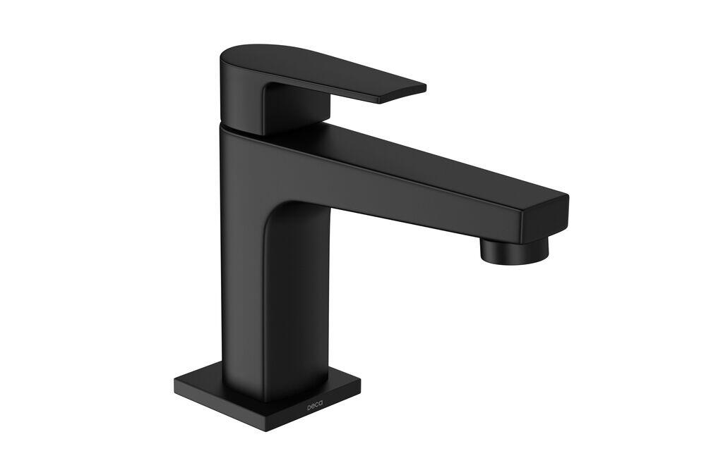 Torneira para Banheiro de Mesa Bica Baixa 1/2' Level Black Matte Deca