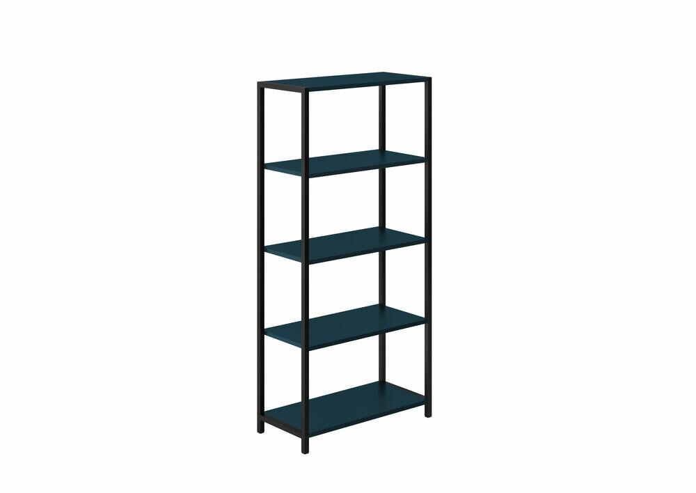 Estante 5 Prateleiras Nova York Azul Petróleo 60x30x135cm Prat-k