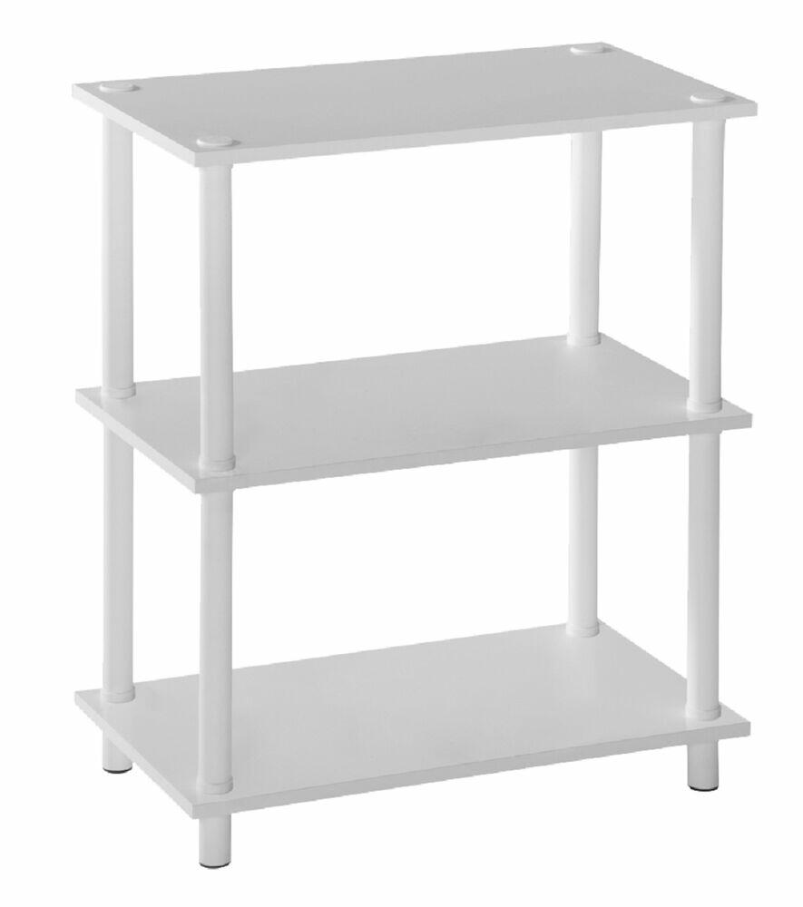 Estante 3 Prateleiras Adapt Branco 60x35x75cm Prat-k