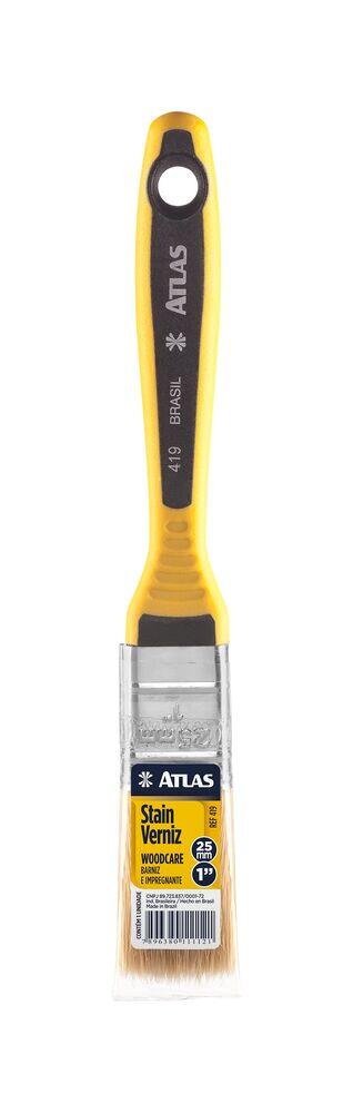 Pincel Trinchas Amarelo 2,5x21cm Atlas