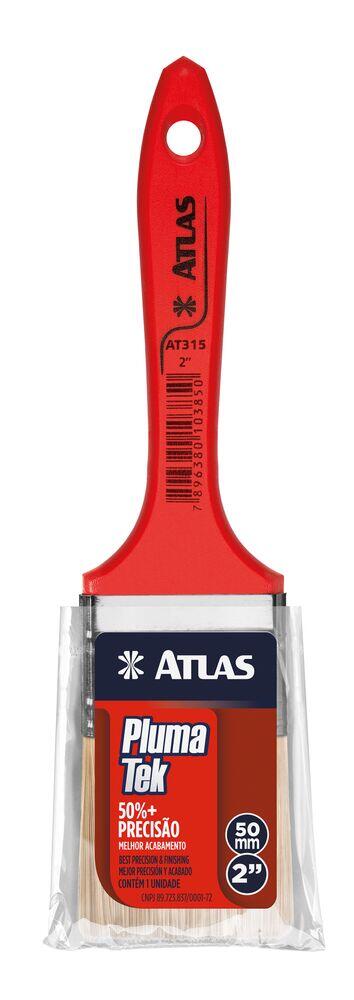 Pincel Trinchas Plumatek Vermelho 4x20 Atlas