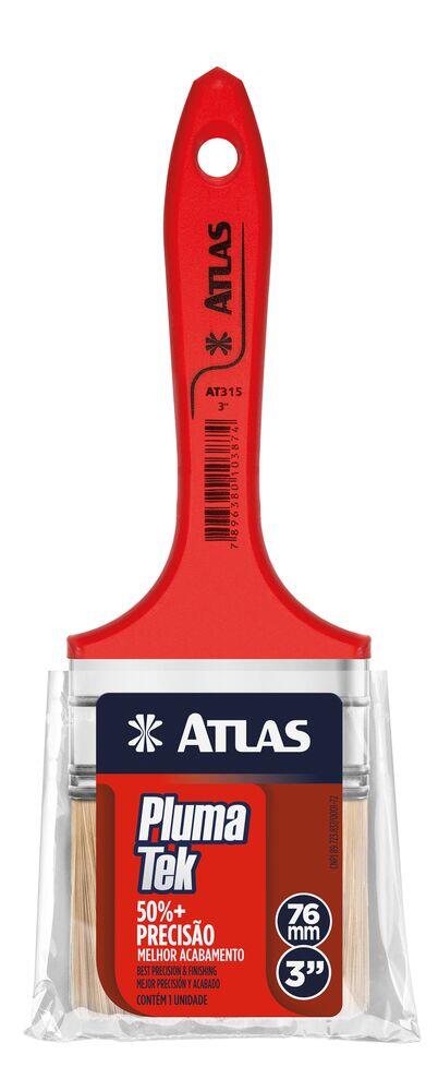 Pincel Trinchas Plumatek Vermelho 8x22 Atlas