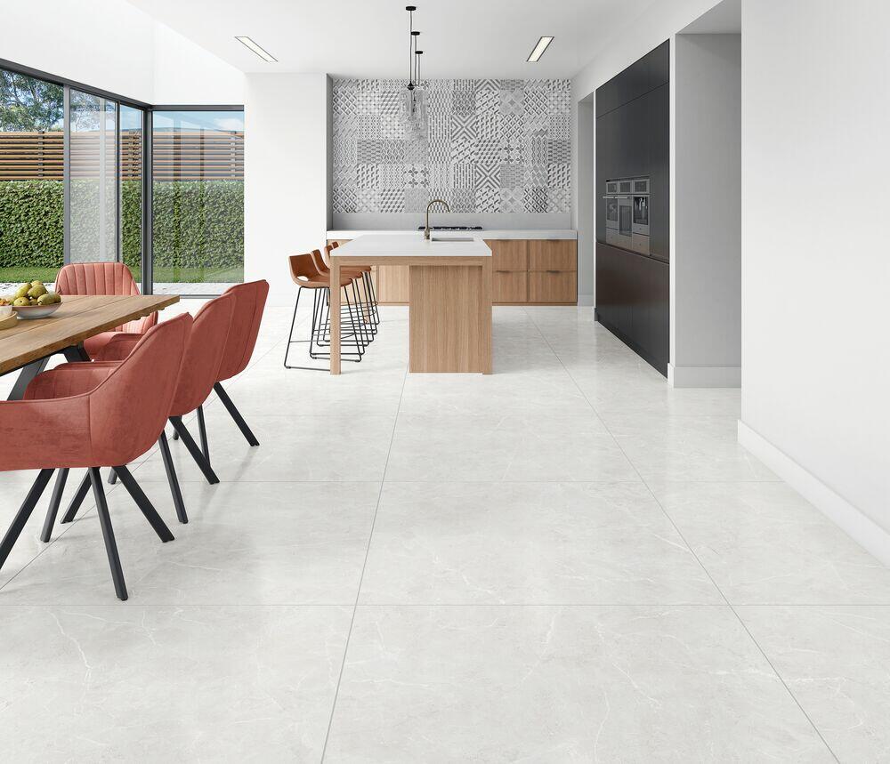 Porcelanato Magdal Ice Retificado Acetinado 83x83 Damme