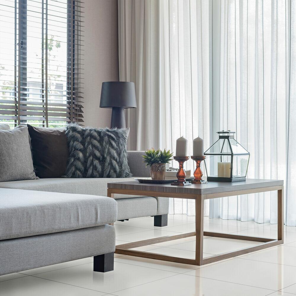 Porcelanato Vulcano Cinza Claro Retificado Brilhante 61x61 Realce