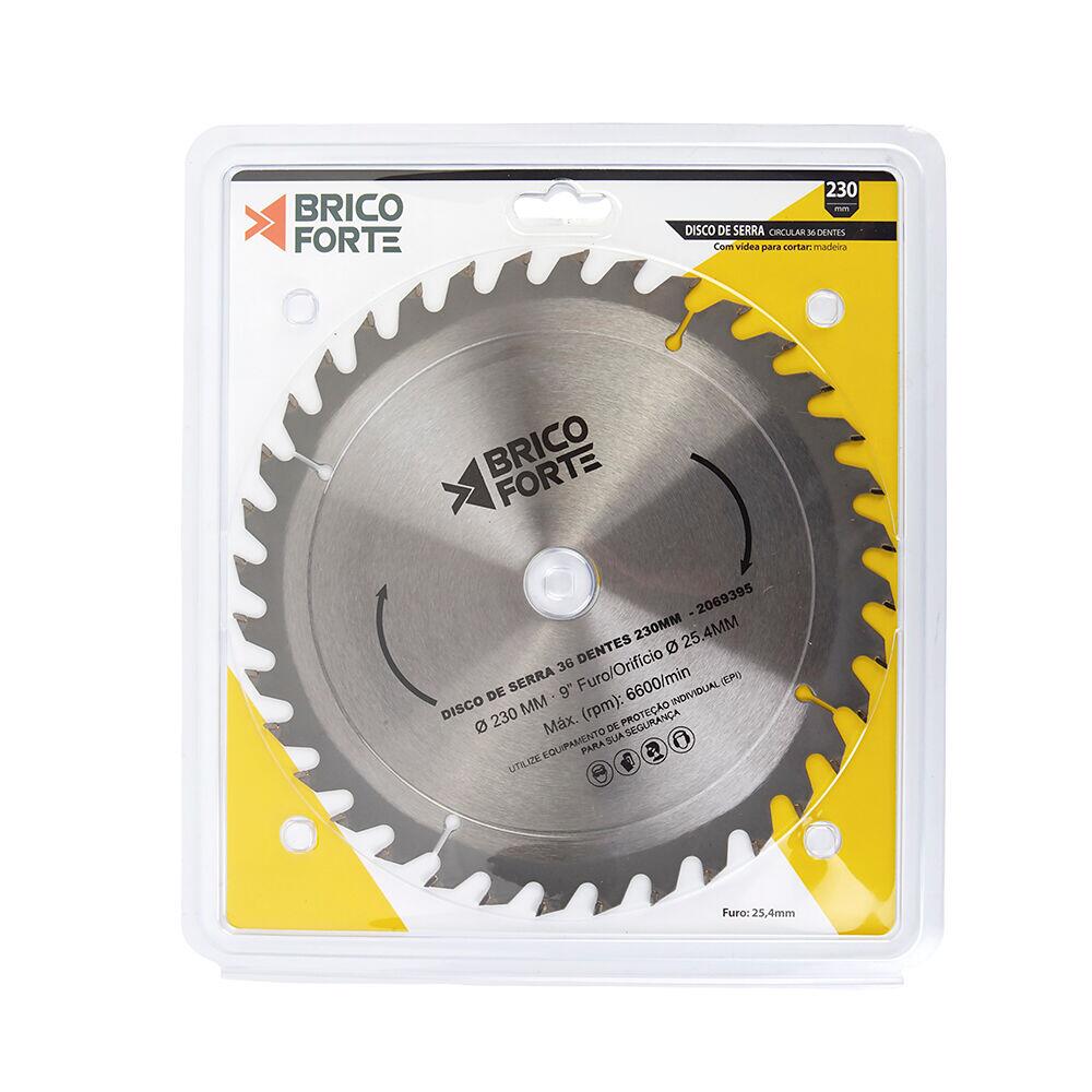 Disco de Serra 230mm 36 Dentes Brico Forte