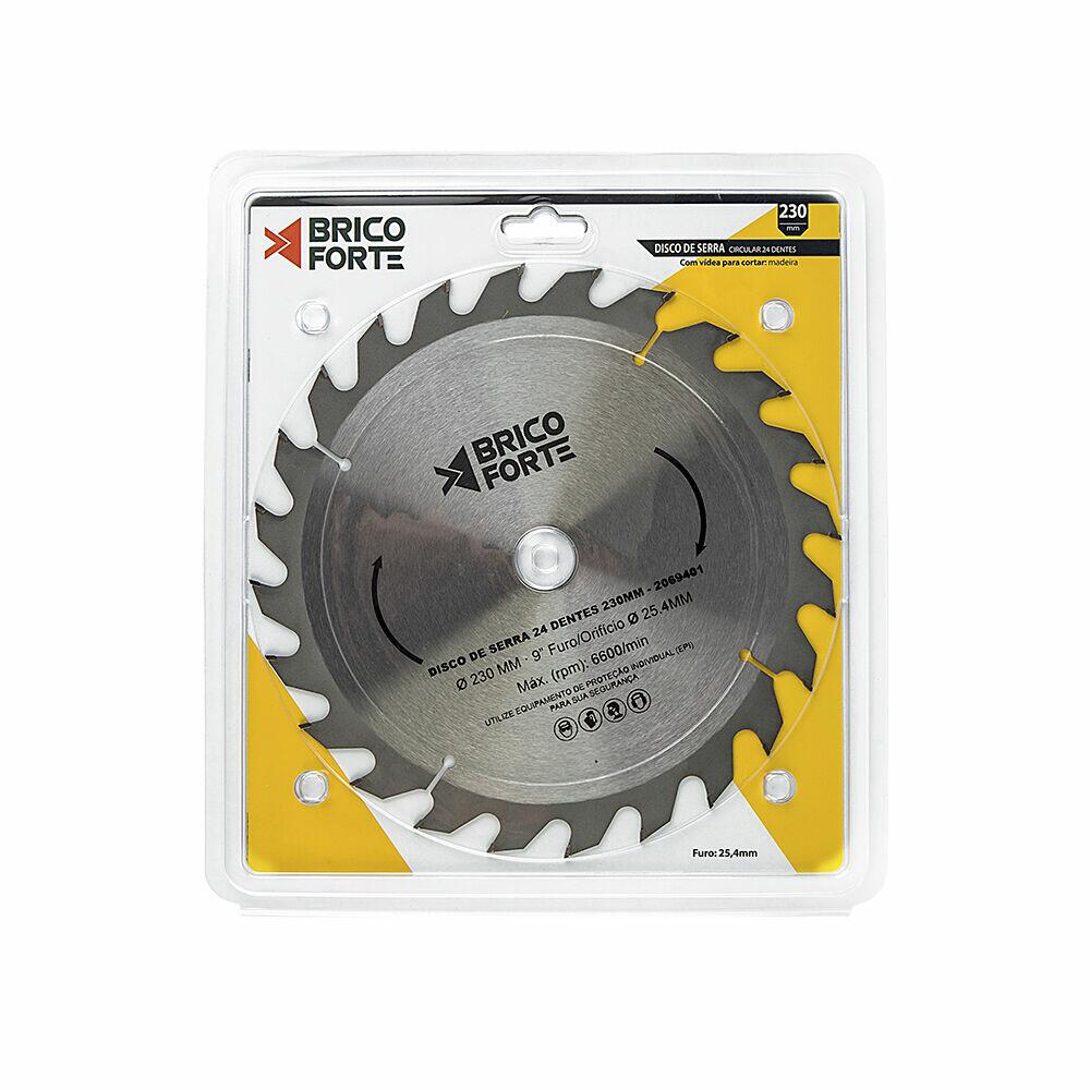 Disco de Serra 230mm 24 Dentes Brico Forte