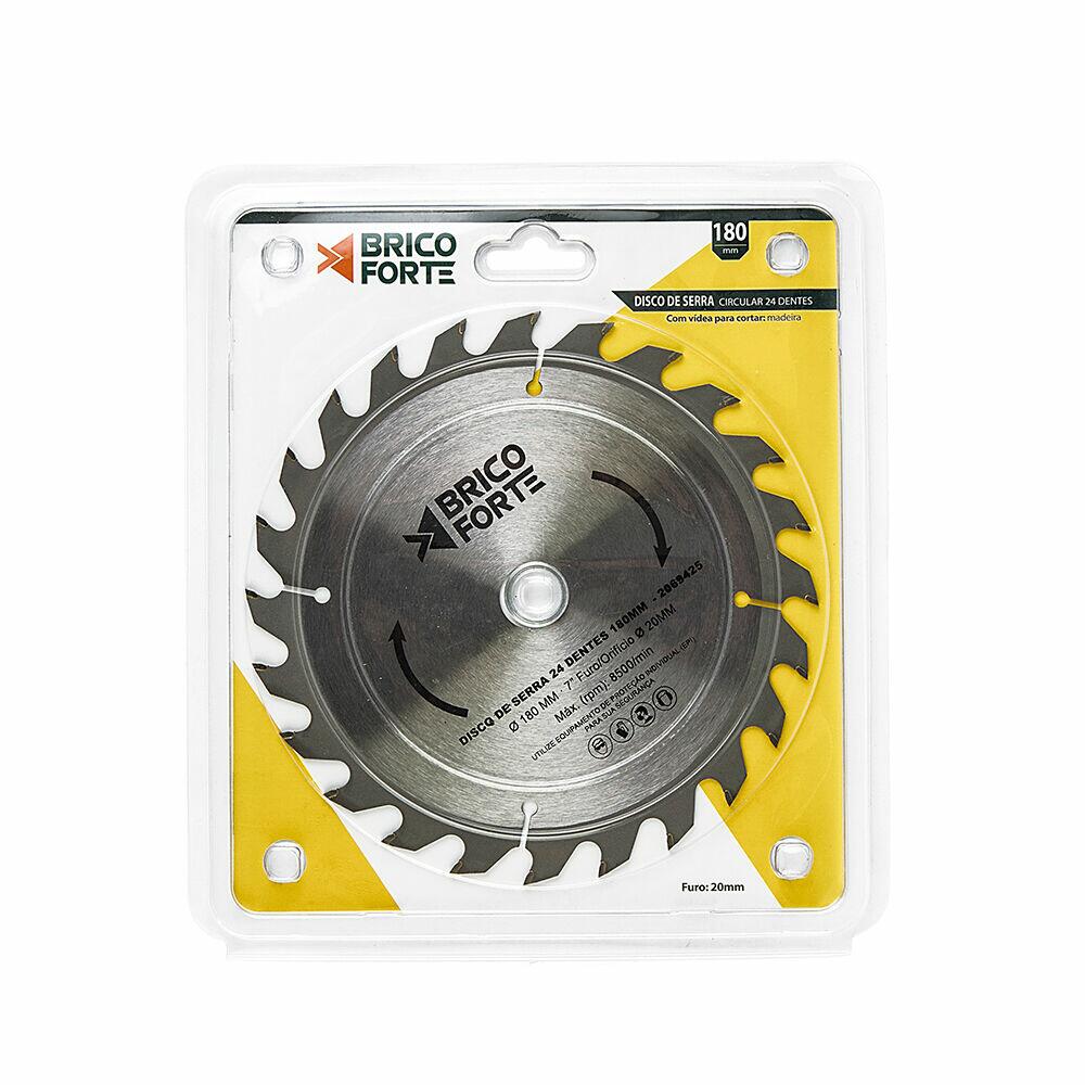 Disco de Serra 180mm 24 Dentes Brico Forte