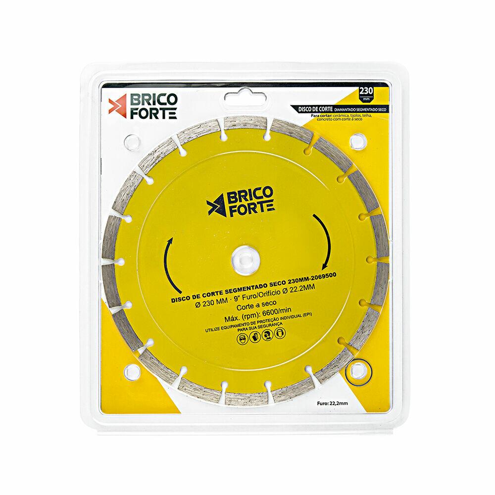 Disco Corte Dimantado Segmentado Seco 230mm Brico Forte