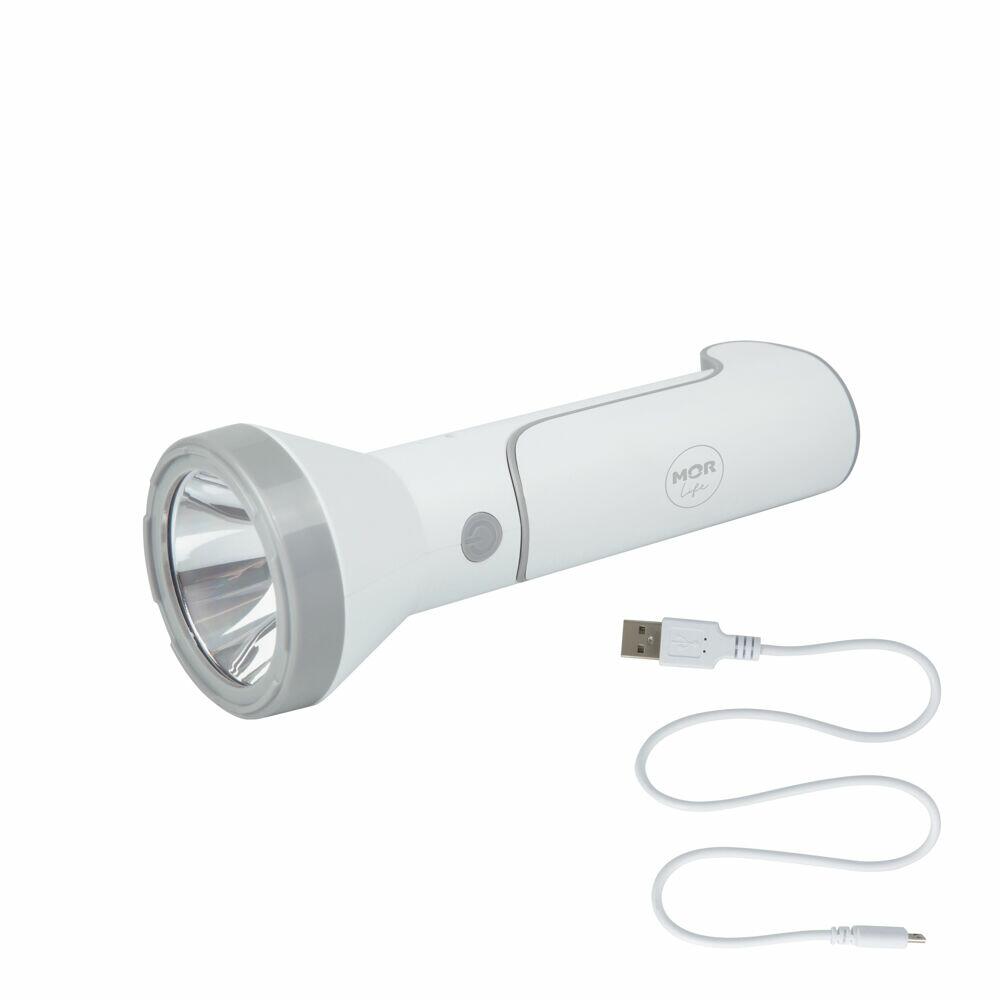 Lanterna 140 Lumens Branca Recarregavel Mor