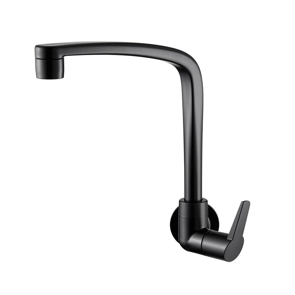 Torneira para Cozinha de Parede Flatt 1168 F71 Preto Fosco Lorenzetti