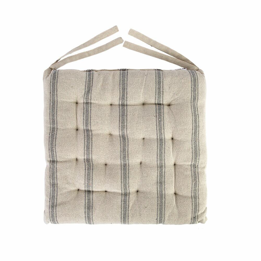 Almofada Futton 40cm x 40cm Listras Cinza Diagonal